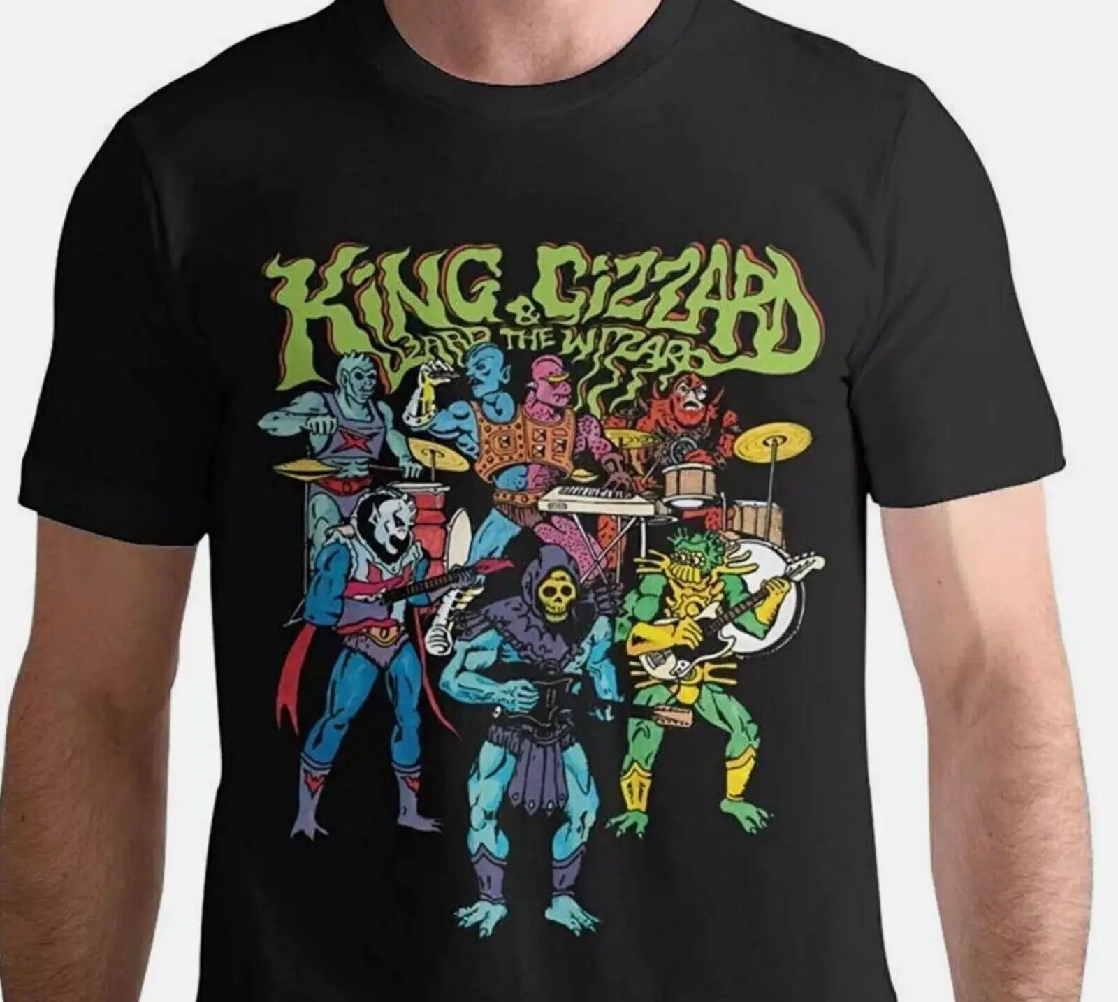 King Gizzard The Lizard Wizard Yellow T Shirt Cotton S 5Xl Bk296