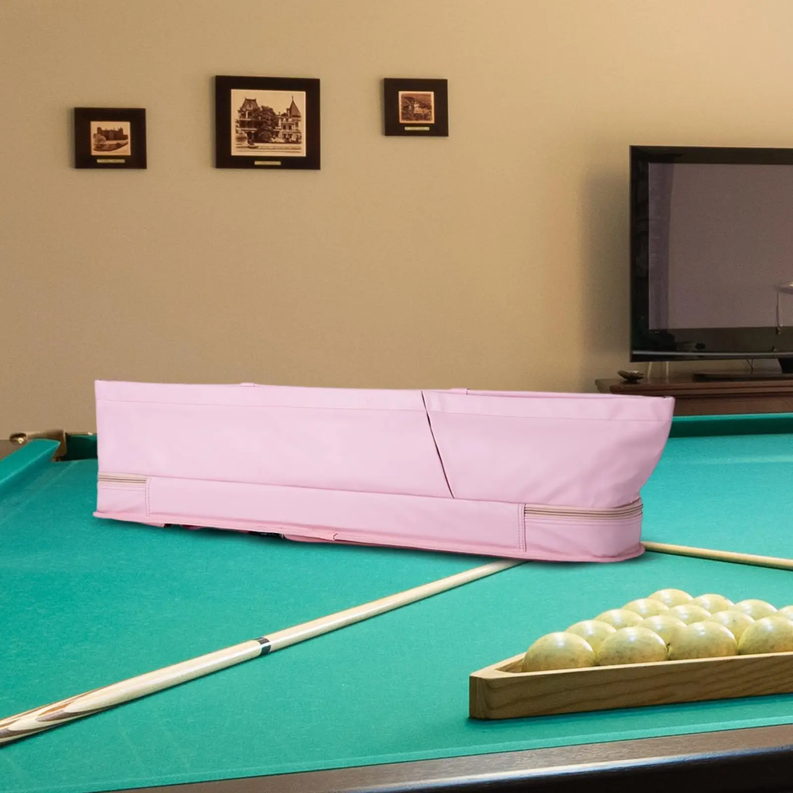 

Billiard Pool Cue Bag 3 Butts 4 Shafts PU Leather Case for Snooker Cue Stick and Billiards Accessories Organizer