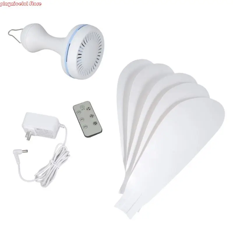 E8BA Съемный лезвие висят электрический вентилятор Удаленный таймер Функция 2M Работа шнура