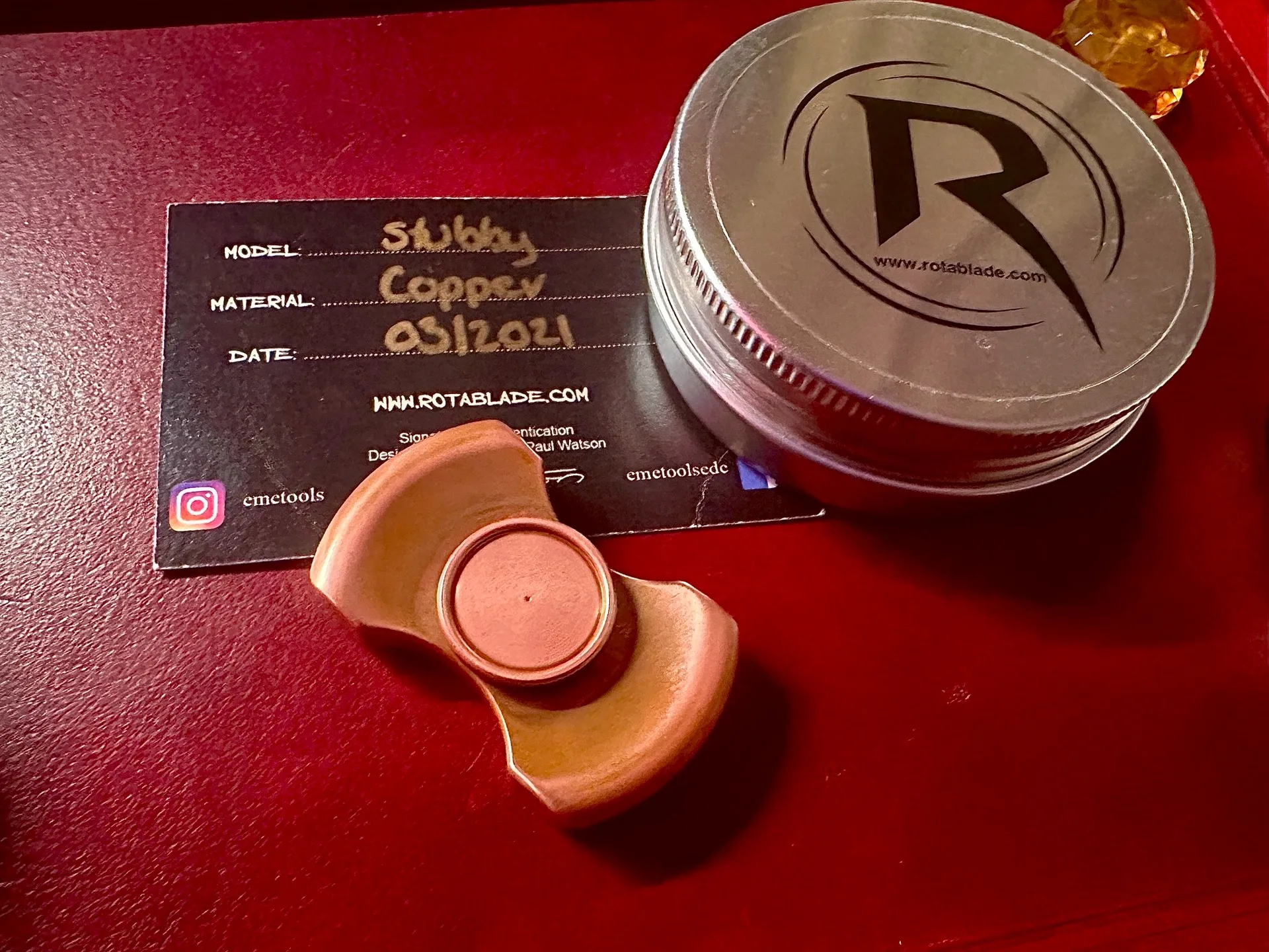 

ROTABLADE Purple Copper Rot Classic Two Page Gyroscope