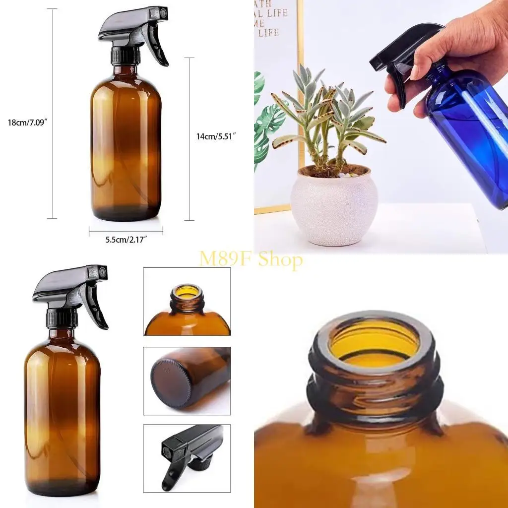 M89F 2PCS 250 lege glazen spuitflessen Refilleerbare container voor etherische oliën Reinigingsproducten Aromatherapie