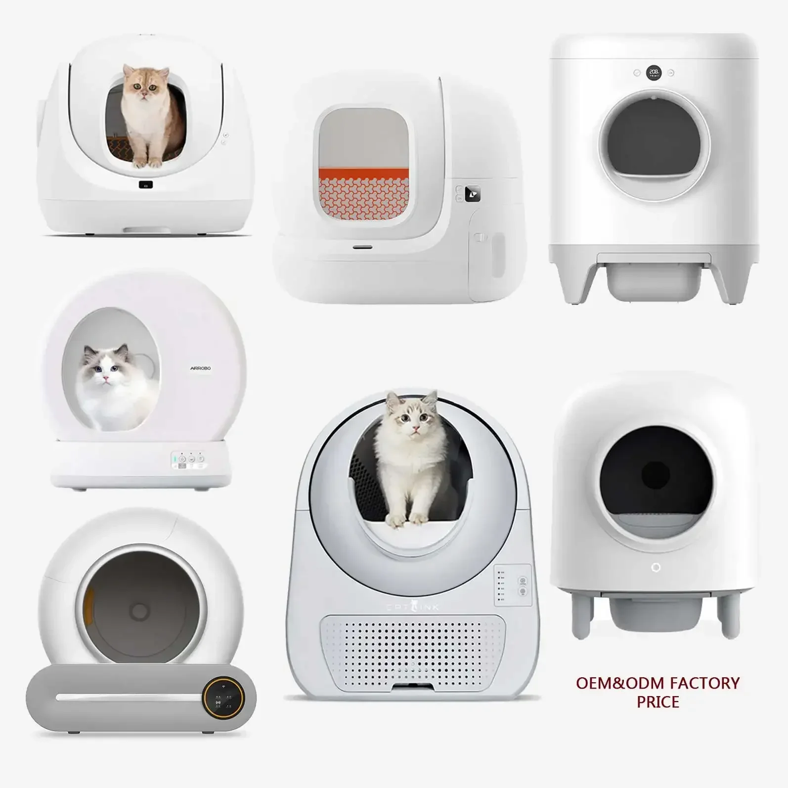 Automatic Intelligent Cat Litter Box Cat Toilet Mascotas Custom Smart Cat Litter Toilets Self Cleaning