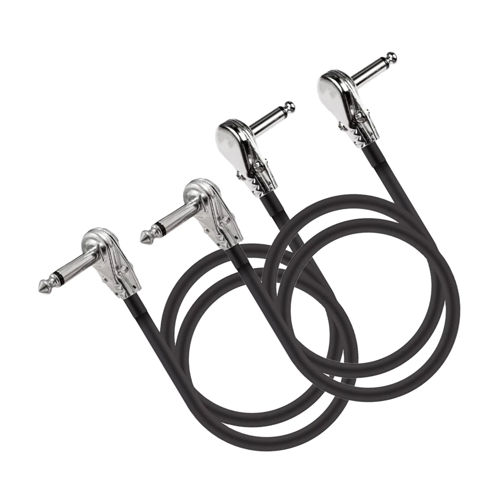 

2 Pcs Electric Guitar Effect Cable Instrument Pedal Patch Cables Major Audio Copper