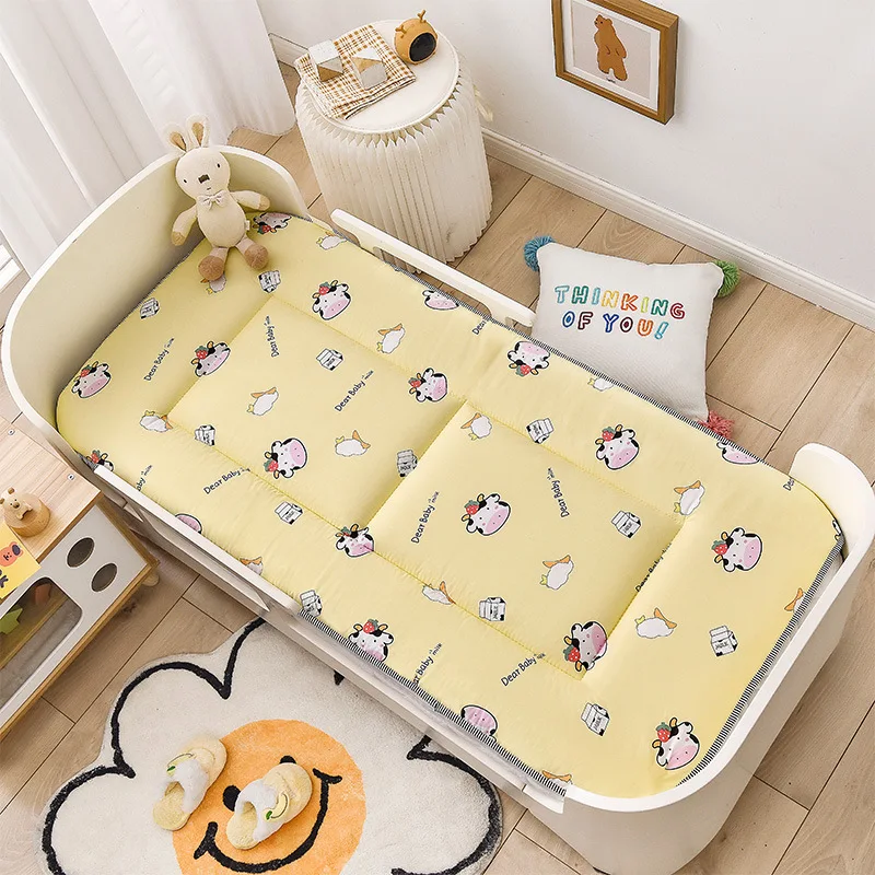 Colchón de bebé con superficie de algodón puro grueso, cama de bebé recién nacido, colchón transpirable, colchón plegable portátil para niños, colchon para cuna de bebe, colchones de bebé, colchon