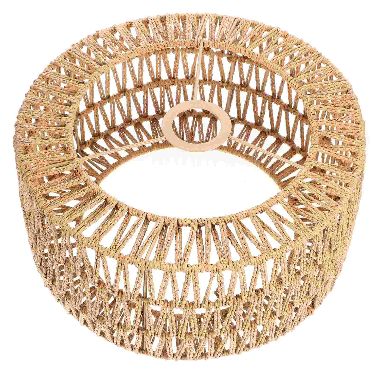 

Корзина Плетеная Соломенная Веревка Абажур Потолочные Тканые Аксессуары 3000X3000X1500CM Желтый