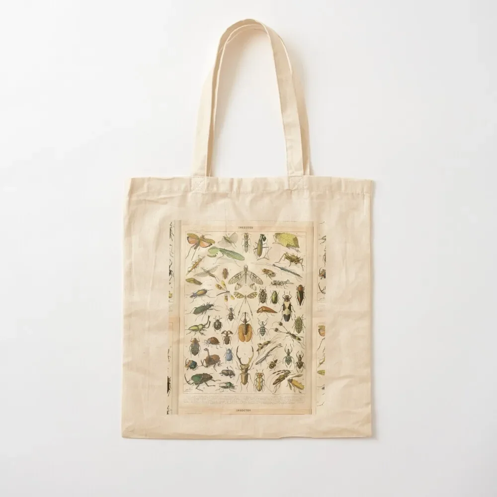 أدولف ميلوت الحشرات حقيبة يد قماش حمل حقيبة حمل حقيبة جامعة سوبر ماركت حقيبة قابلة للطي