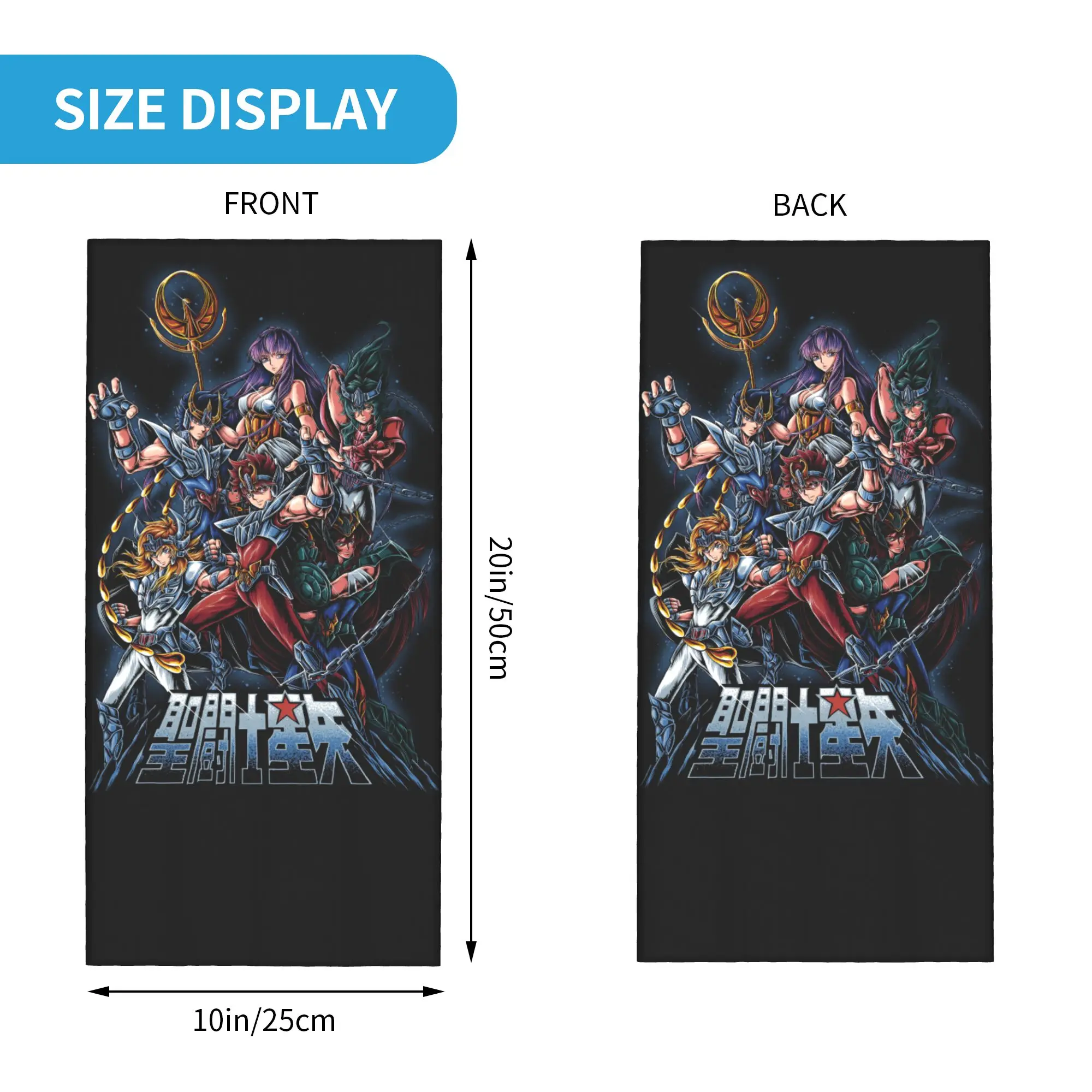 Custom S-Saintes S-Seiyaes Bandana Neck Gaiter UV Protection Face Scarf Cover Women Men Manga Headwear Tube Balaclava