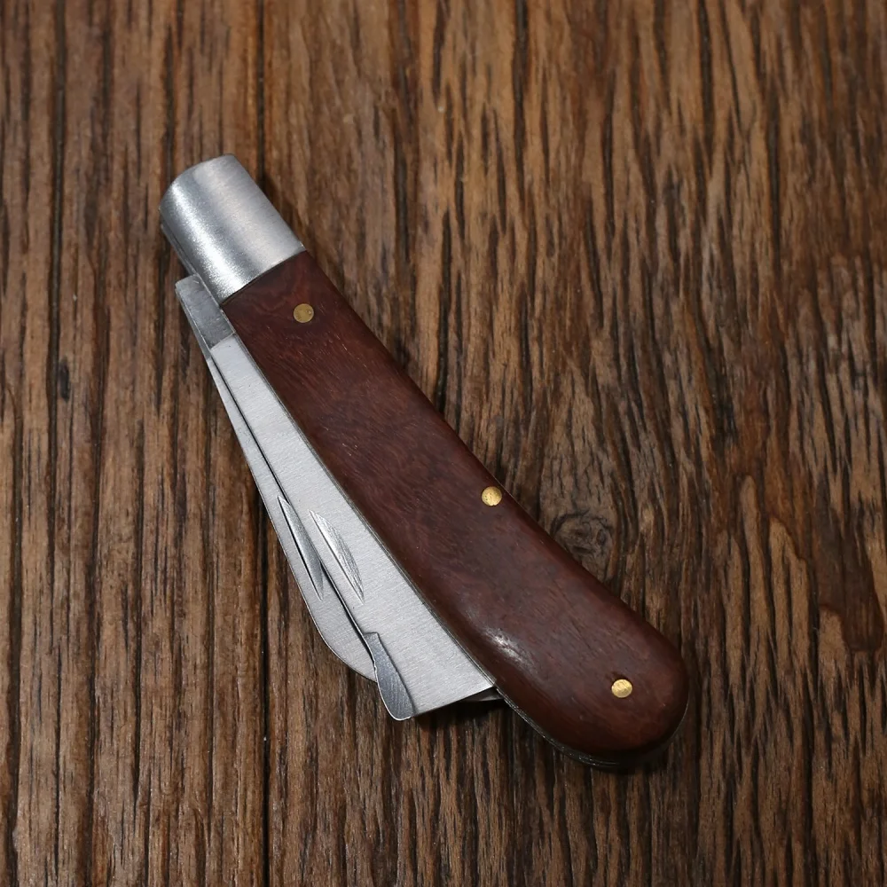 High hardness kitchen knife, peeler,small fruit knife, portable small straight knife stainless steel pocket knife Folding knife