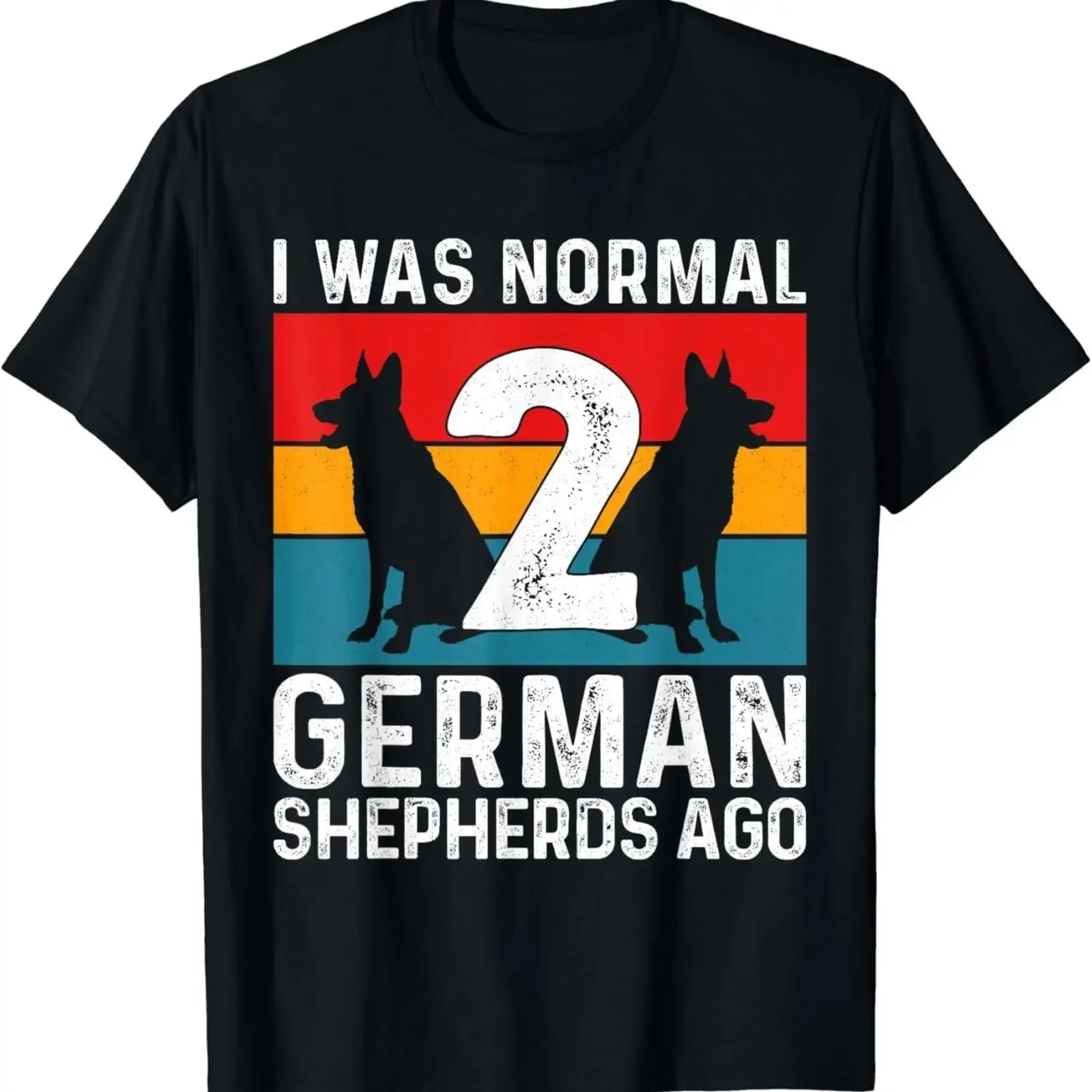 German Shepherd Dog Lover Puppy T Shirt vintage Washed Versatile graphic Soft Casual Stretched Top For Everyday Wear