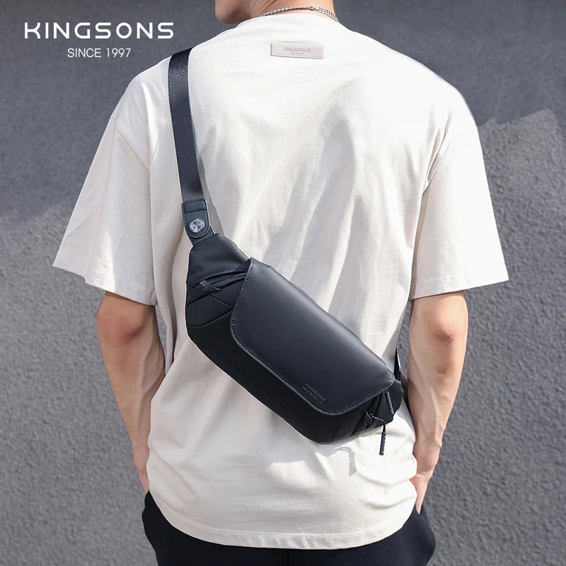 Kingsons 男性チェストバッグ女性メッセンジャーバッグポータブル