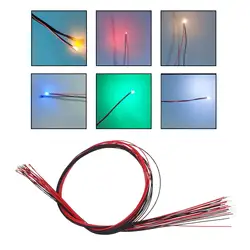 10pcs Model Railway Train LED Lights Fairy Garden Lawn Street Architecture Landscape Light Function Lamppost Layout 30cm