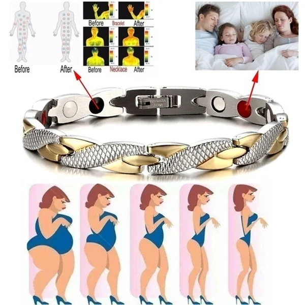 Twisted Magnetic Therapy Anti Snoring Bracelet Five In One Health Energy Bracelet Anti Hypertension Health Physiotherapy Jewelry
