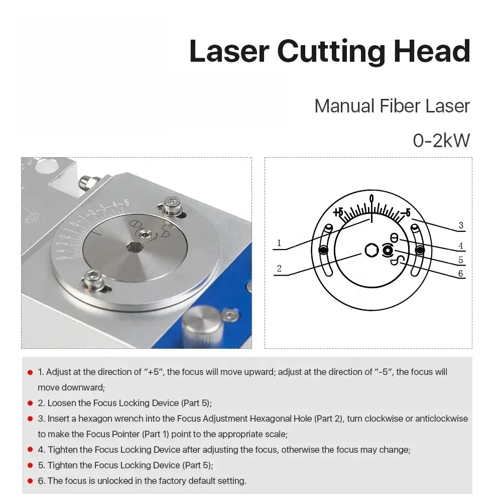 Cloudray BM116 WSX KC13 0-2000W Cutting Head with QBH Connector for Precision Cutting