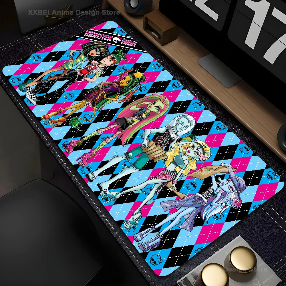 Cartoon M-Monster High H B Mousepad Mouse Mat Desk Mat With Pad Gaming Accessories Prime Gaming XXL Keyboard Pad Padding Mat