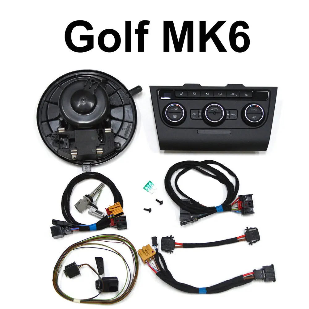 Manual air conditioner upgrade LCD automatic air conditioner kit for VW Golf 6 Golf MK6