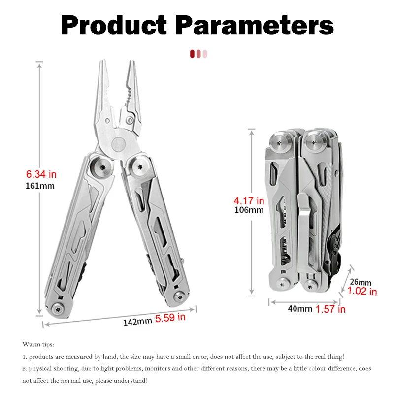 Multifunctional Pliers Folding Portable Outdoor Camping Multi-tool Cutting Scissors Clamp Nippers Screwdrivers Hand Tools image 6
