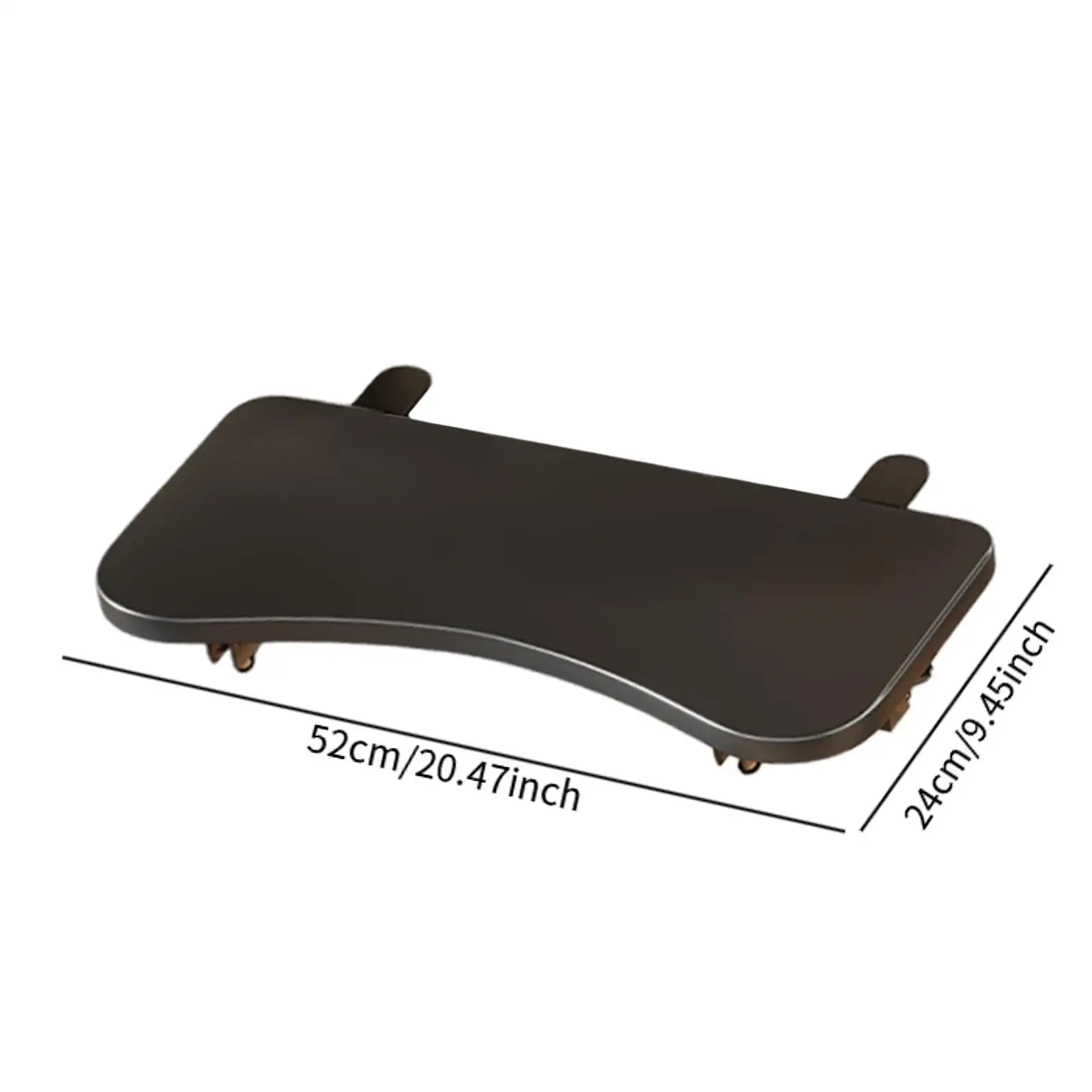 Desk Extender Tray Folding Sturdy Table Mount Wrist Support Side Table Space Saving Workstation Organizer Clamp on Desk Shelf