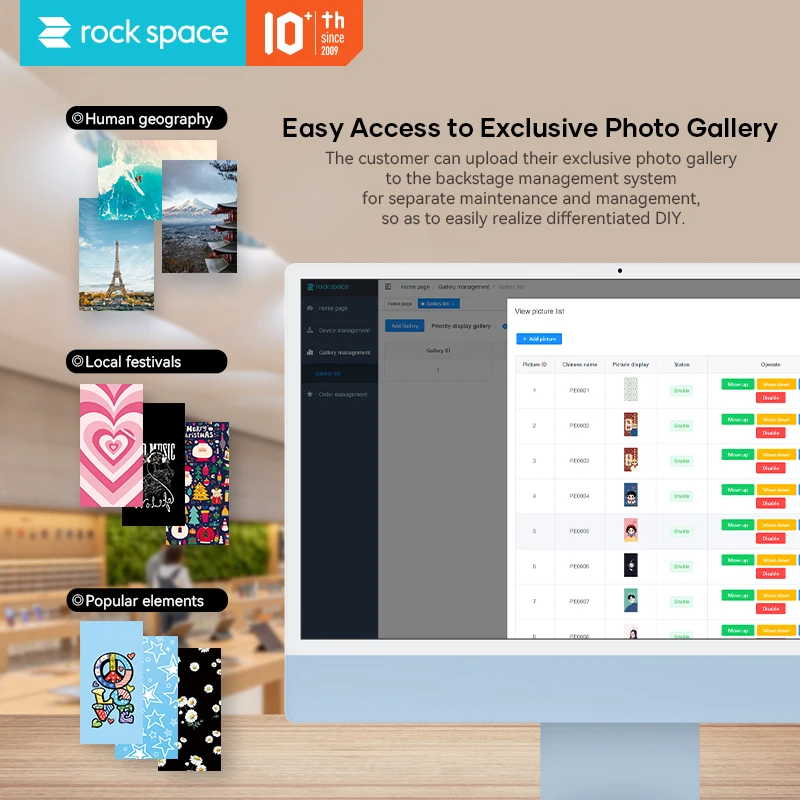 Máquina de transferência de calor ROCK SPACE