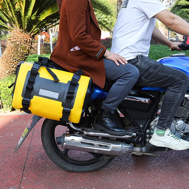 

Fully Waterproof Saddle Pack Motorcycle Side Bag For Outdoor Riding Travel And Moisture Proof Bicycle Double Tail Bag Y488