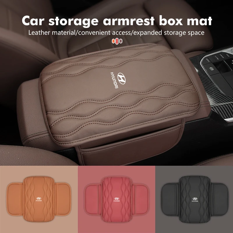 Car Handbox Heightening Central Armrest Protection Elbow Pad For Hyundai Creta SantaFe Kona Genesis Equus Coupe Azera ioniq