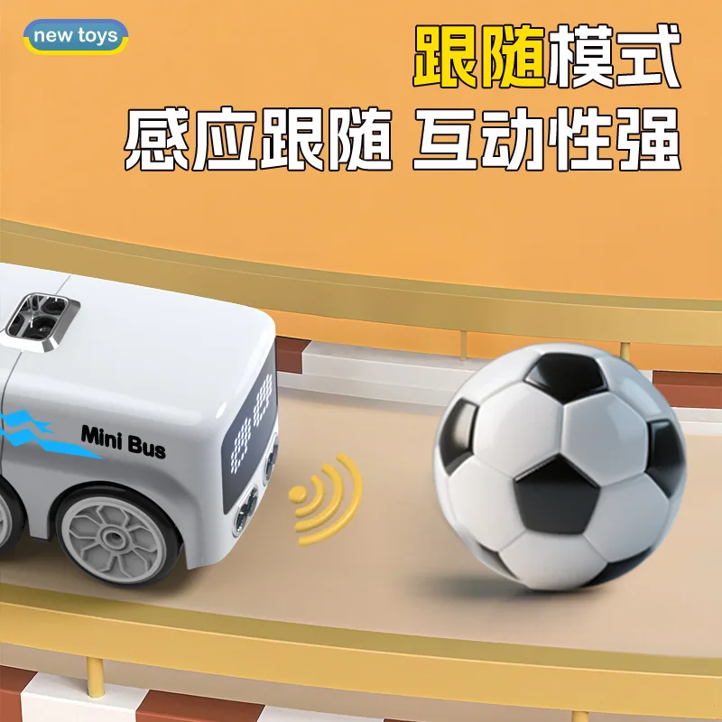 Nowy Zabawka dla Dzieci na Pilot, Magiczny Minibus do Ręki, Zapobiegający Przeszkodom, Uczący Się Poruszania się, Zabawka do Raczkowania, Fabryka Zabawek