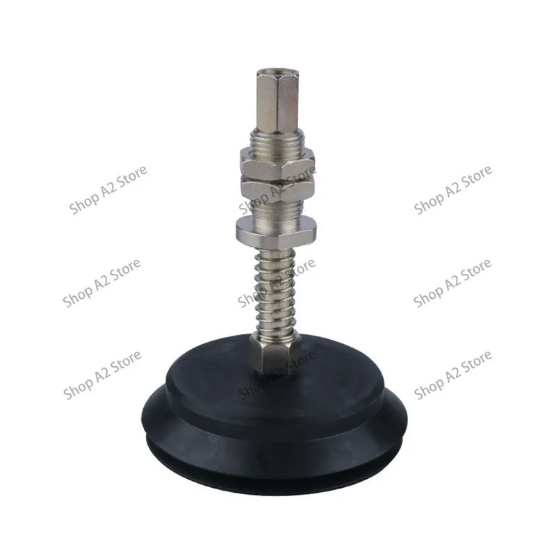 Organ Double Layer Vacuum Suction Cup PJG-60 PJG-80 Heavy Duty Suction Cup Assembly, Robot Accessories Black and White