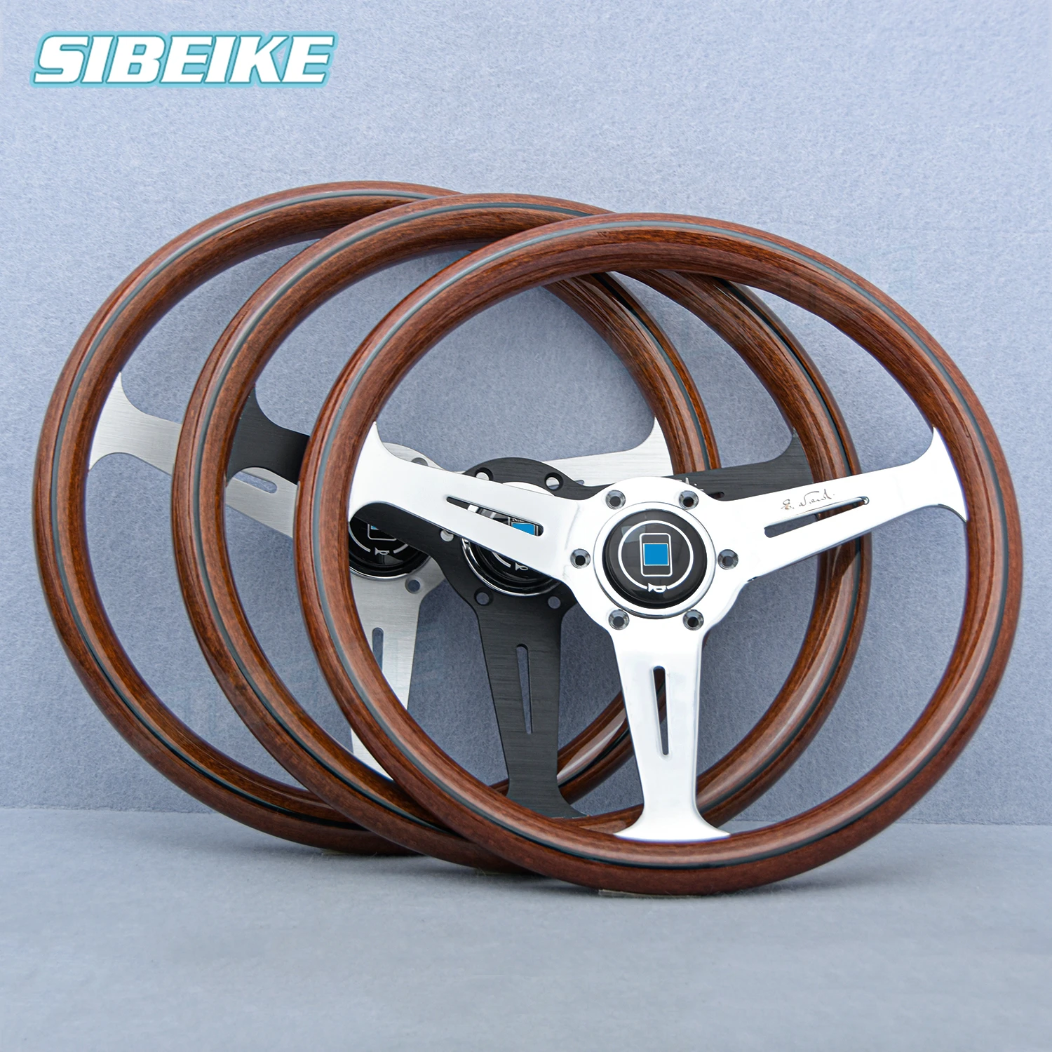 14inch Nardi Wood Style Steering Wheel Universal JDM Classic Sports Steering Wheel