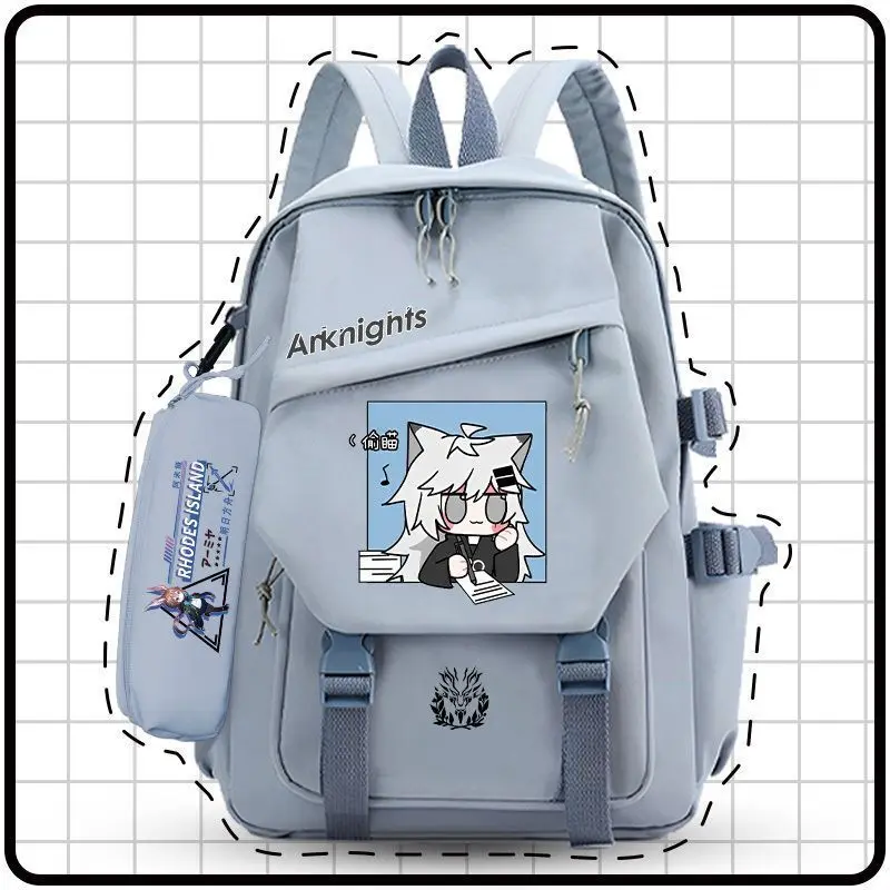 

Arknights Merchandise Collaboration Junior High School Backpack Lightweight Fourth Fifth Sixth Grade Double Shoulder Bag Large A