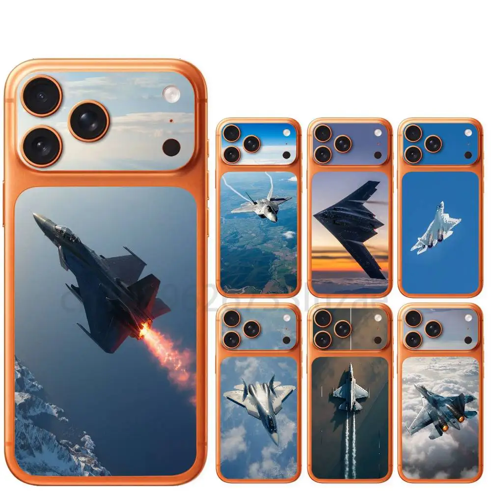 Handsome military fighter jet For iPhone 17 Pro 17 ProMax Sticker Rear Screen Protector Film Lens Protector Cover