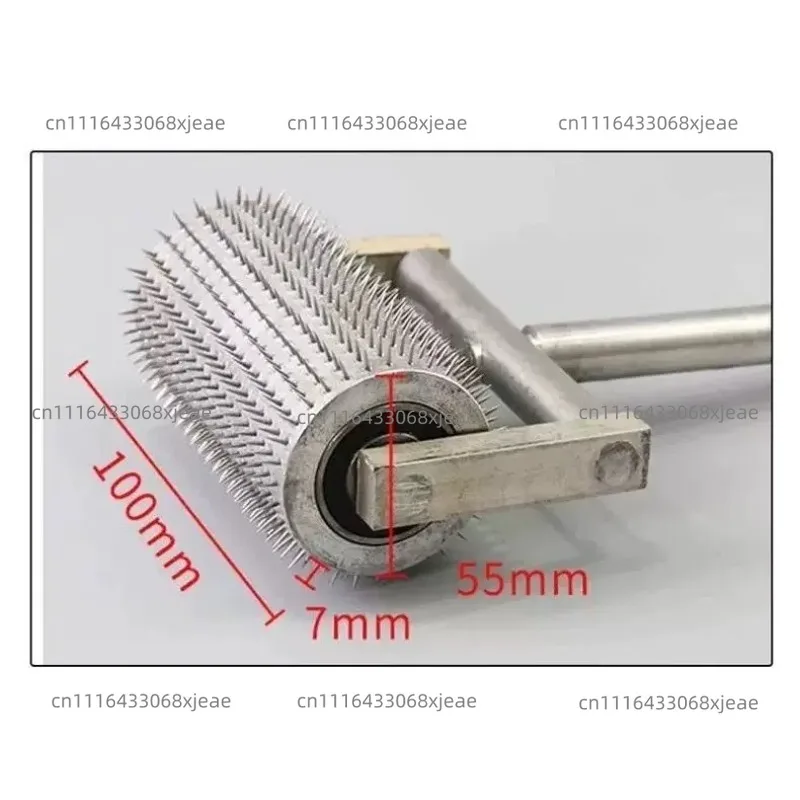Hand Push Needle Roller Aluminum Foil Puncher Food Perforating Exhaust Needle Cage Kitchen Tool For Cooking