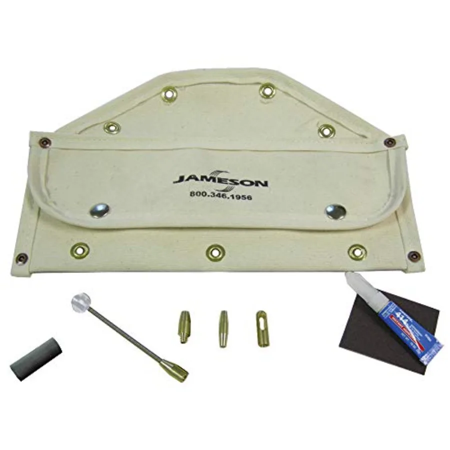 

Набор аксессуаров Jameson 15-316-AK Mini Duct Hunter для стержня 3/16 дюйма, нержавеющая сталь, черный, компактный дизайн для легкой установки