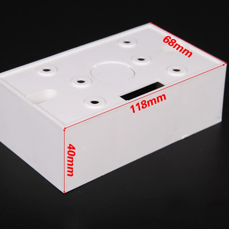 118/120 Type PVC Flame Retardant Junction Boxes Wiring Bottom Box For Universal Switch Socket Outlet Surface-mounted - Image 5