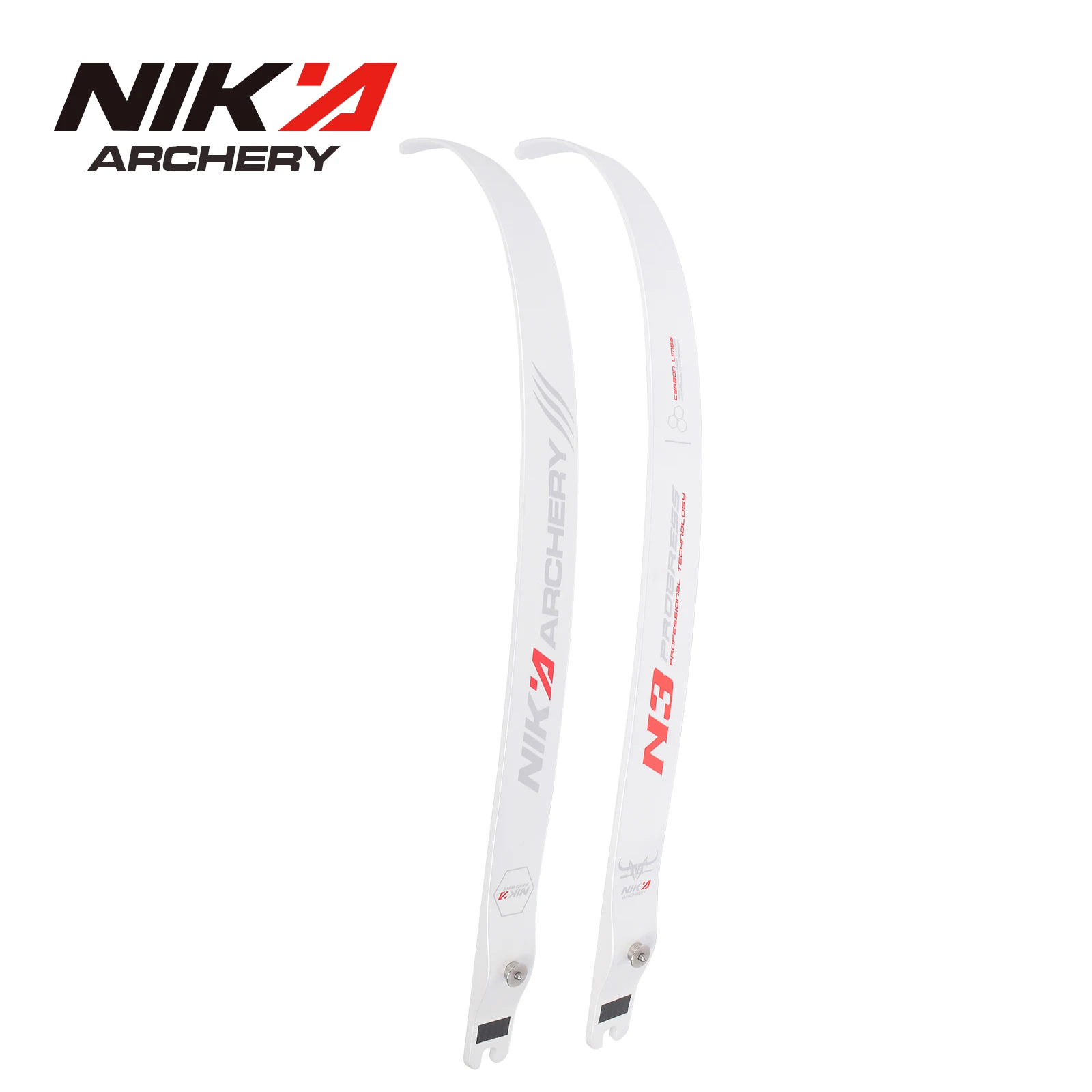 

1 Pair 70" N3 NIKA ARCHERY Recurve Bow Limbs Progress Series with 55% carbon fiber content Limb Draw Weight 16-50 lbs Shooting