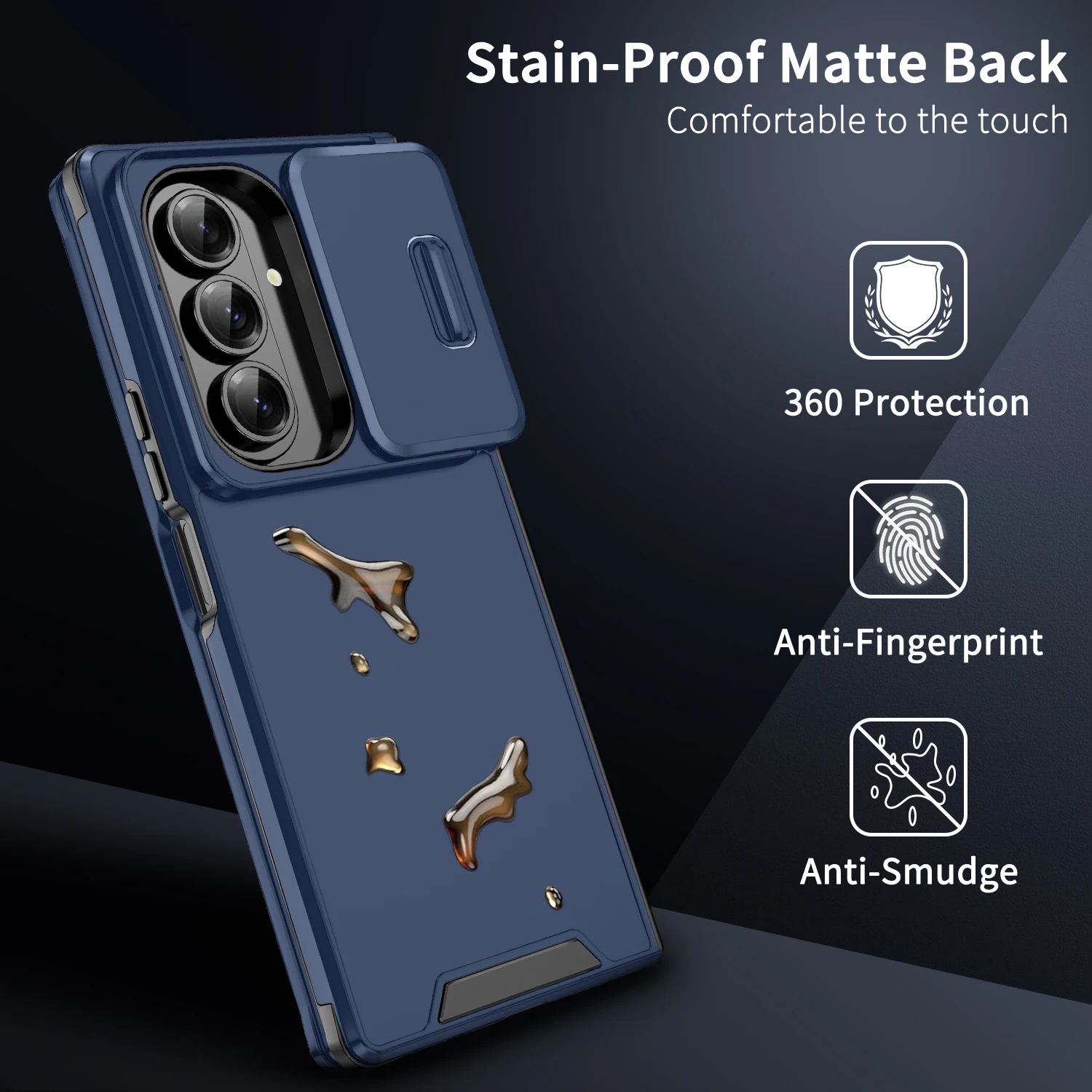 

For Samsung Z Fold7 Case Slide Camera Phone Cover For Samsung Galaxy Z Fold 7 Funda Armor Shockproof Lens Protective Cases Coque