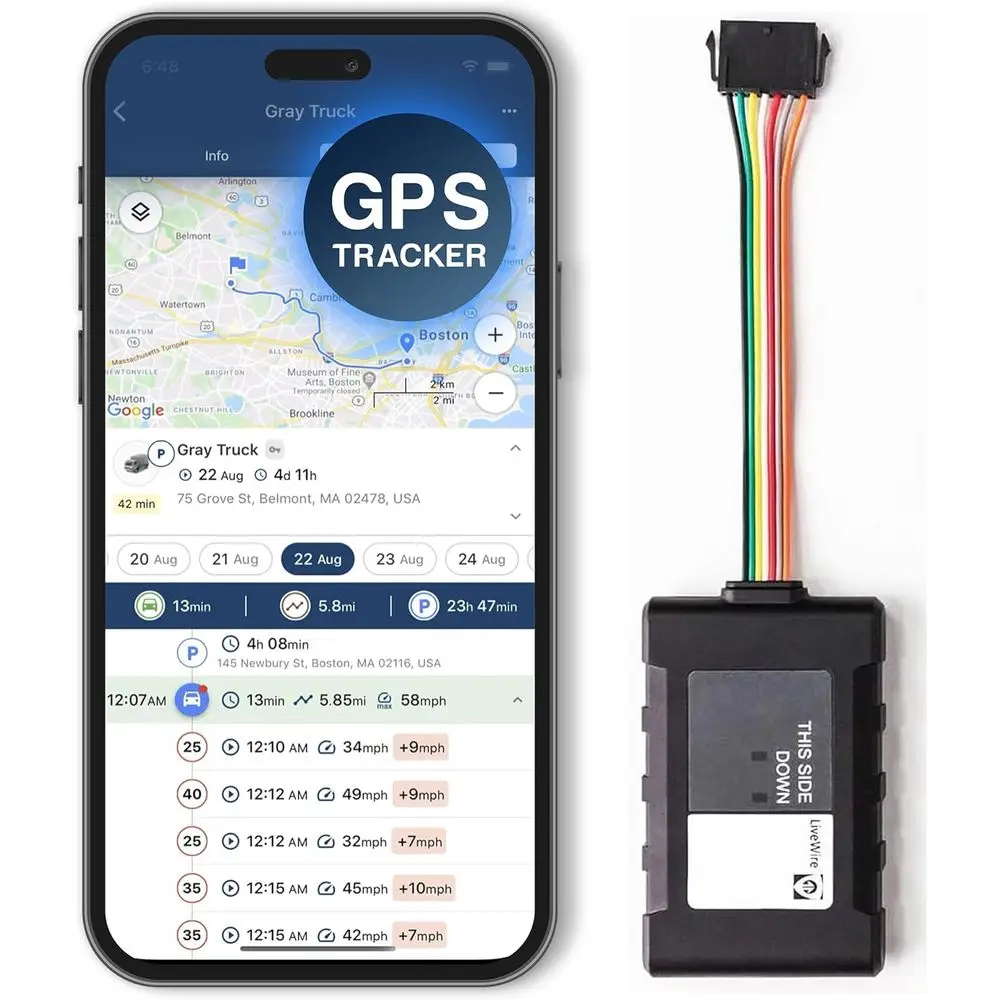 

Автоматический GPS-трекер Livewire 4 4G LTE, отслеживание транспортных средств и автопарков в реальном времени, геозофикация и оповещение о скорости для автомобилей и прицепов,