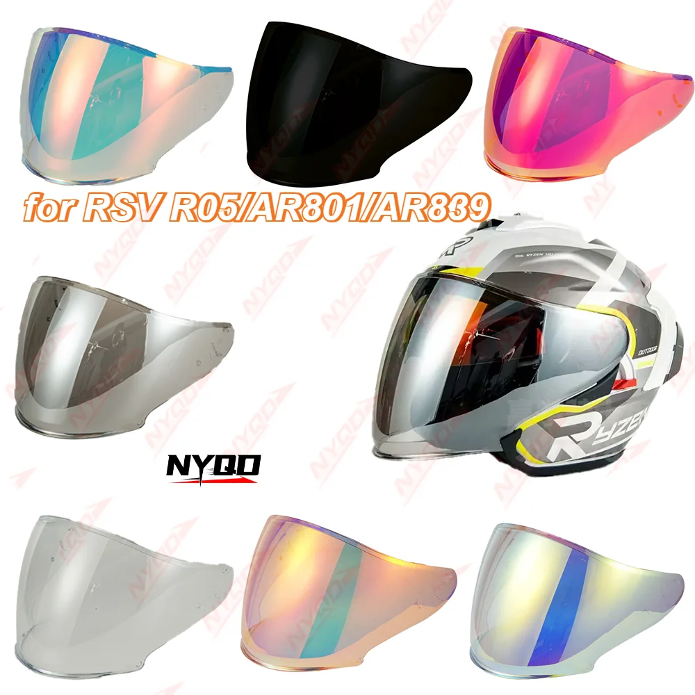 

For RSV R05 AR801 AR839 Motorcycle Helmet Visor Ultra High Definition Day Night Aurora UV Protection Windproof Shield