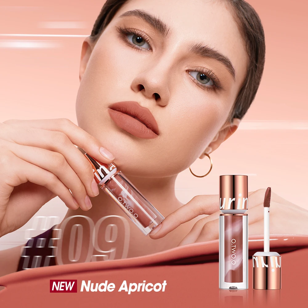O.TWO.O Lipstick Lip Gloss Makeup Waterproof Velvet Non-stick Cup 8 Colors Lip Tint Matte Long Lasting Sexy Red Liquid Lip Stick