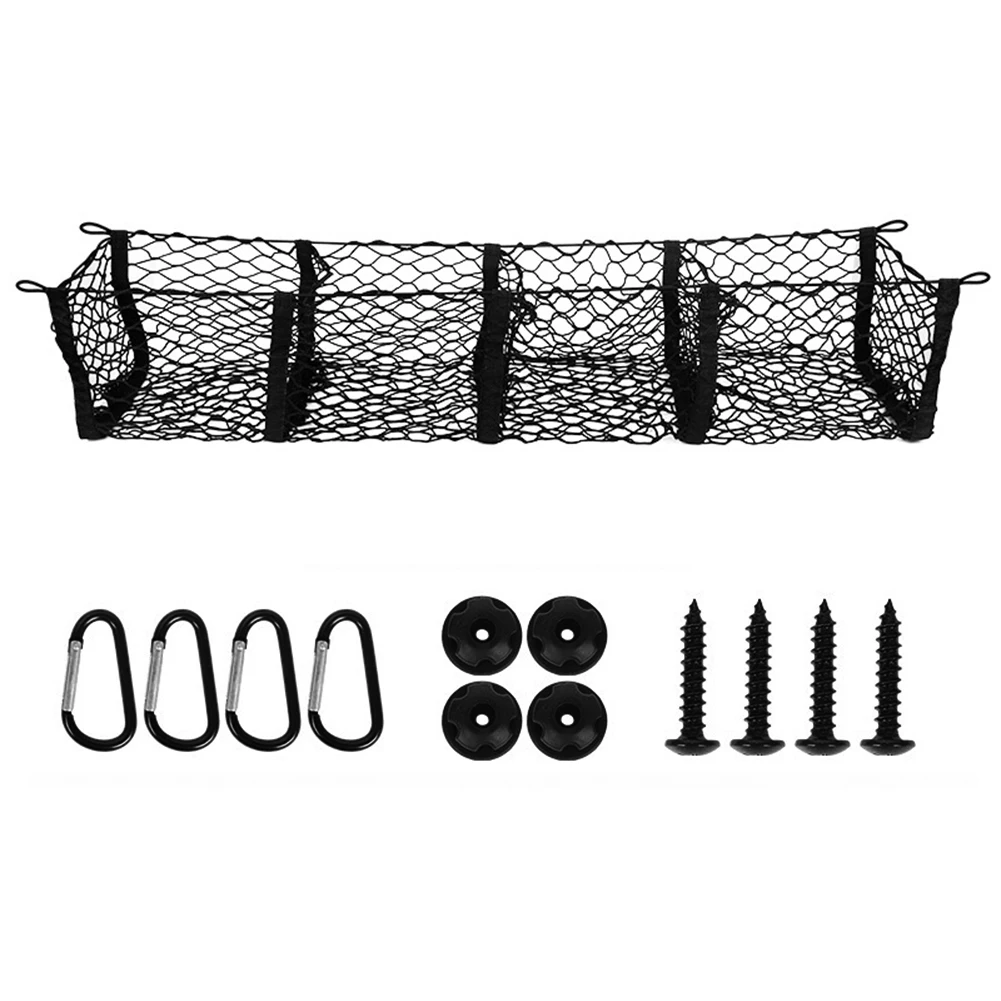 Custom Fit Cargo Net Trunk Organizer Cargo Net Lightweight Material Maximize Storage Efficiency Quick Access Storage