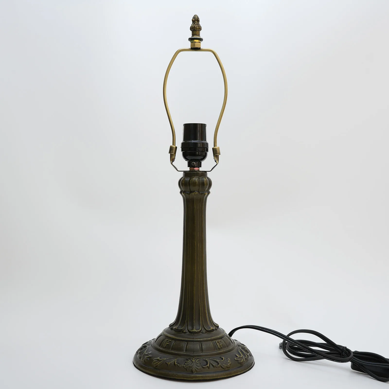 Rerto Table Lamp Base E27 EU Plug and US Plug Alloy/Resin Table Lamp Base Only Suitable for 8 Inch/12inch Lampshade