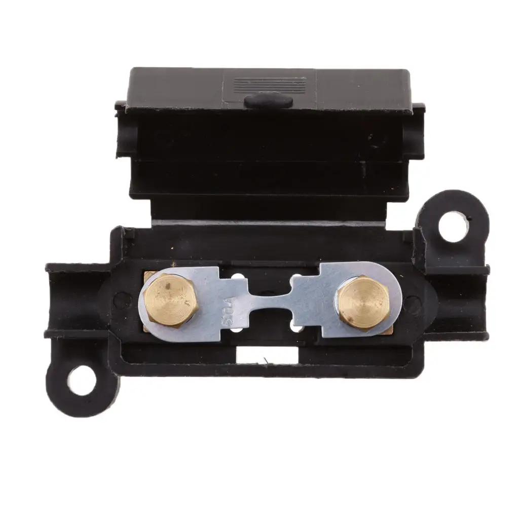 Black Plastic Car Auto Fuse Block Holder Universal Fusebox Cover for Vehicle Power Distribution 12V
