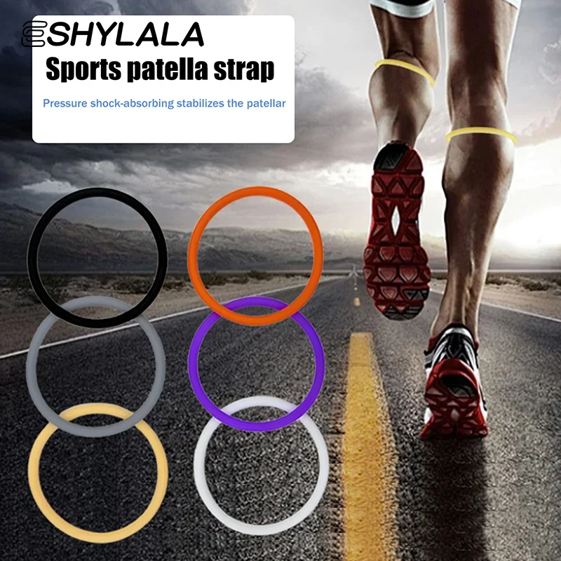 Silicone Patella Tendon Knee Straps Knee Fixed Protection Patella Stabilizer Knee Belt Support Highly Elastic Flexible Sports