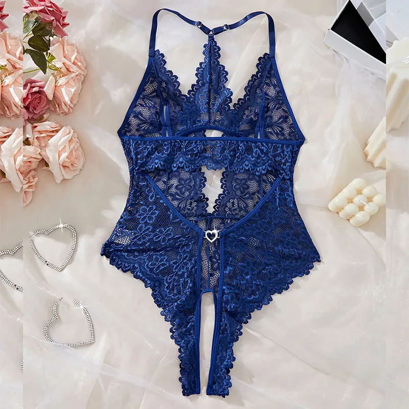 A PCS Lingerie Set Women's Crotchless Sex G-string Bodysuit Curve Panties Exquisite Costume Soft Sexy Underwear One Piece Panty