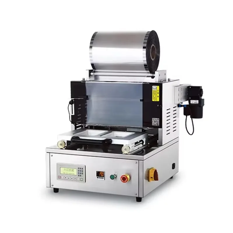 Automatic Food Sealing Modified Atmosphere Packaging Machine Map Tray Sealer Nitrogen Gas Flushing Packaging Machine Customized