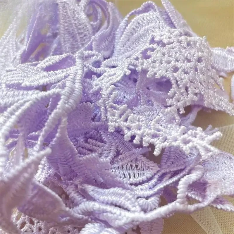 10-20 Pieces, High-quality Grape Flower Leaf Embroidery Lace Decal Fabric, Handmade DIY Children's Clothing, Wedding Accessories