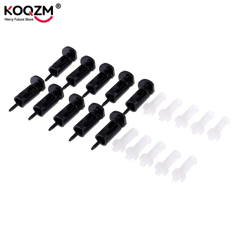 10Pcs Hot 775 CPU heatsink mount pin 10cm plastic push screw cooling fan mounting clip