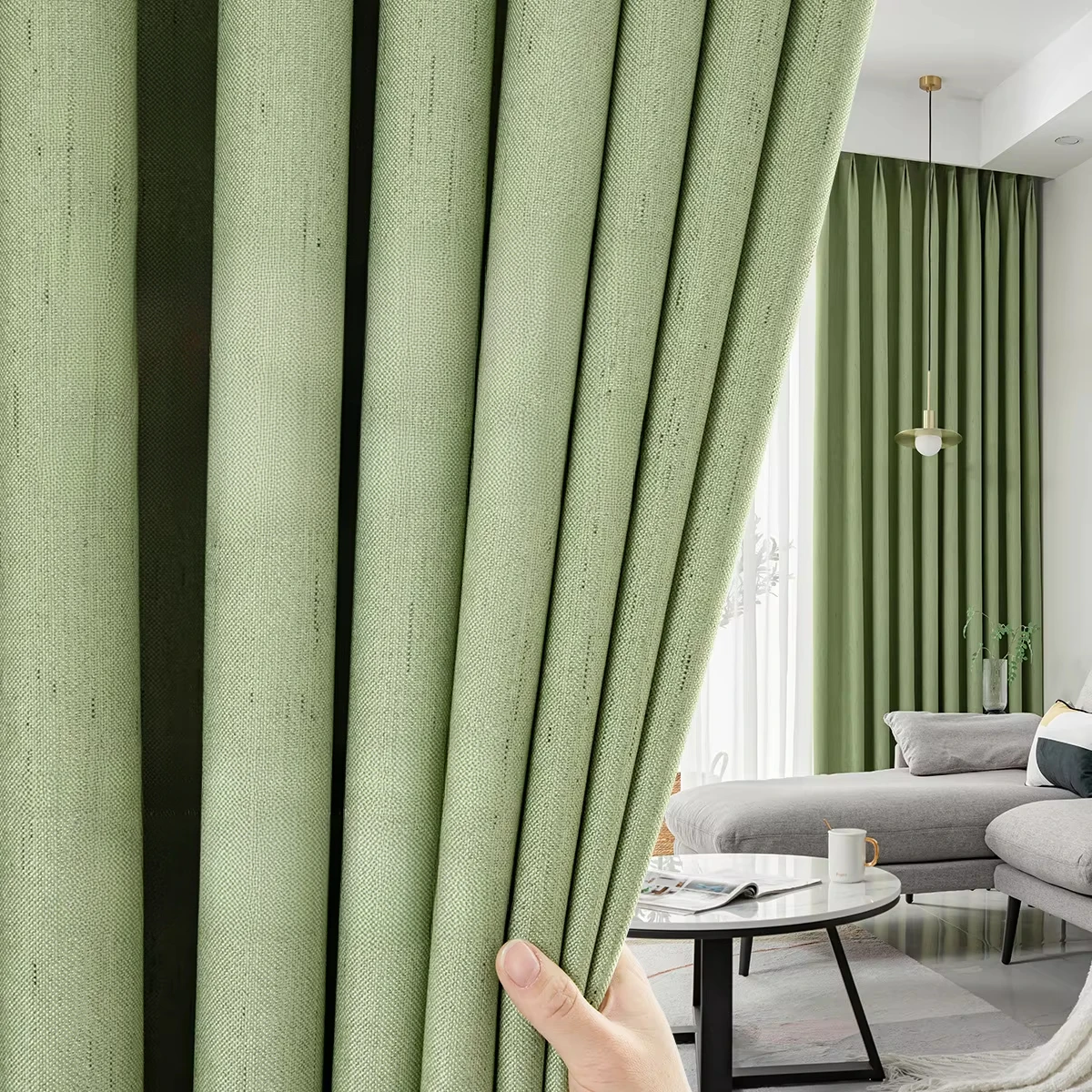 

New Chenier Window Curtains for Living Room Luxury Bedroom Thickened Modern Kitchen Curtains Door Curtain Fabric Curtain