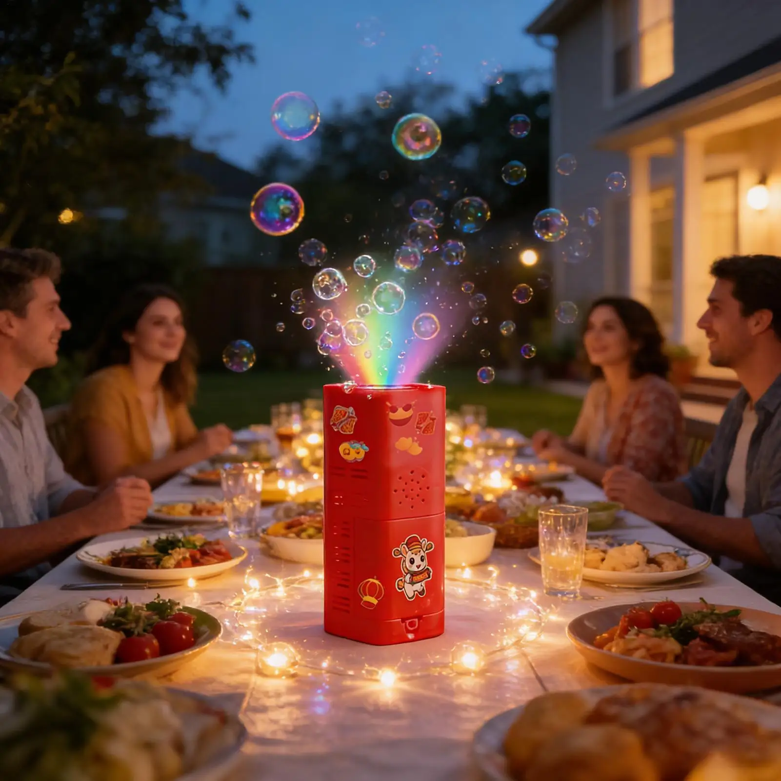 Bubble Blower Rotating Year Of The Horse Games With Light Rechargeable Automatic Bubble Machine For Birthday Christmas Spring