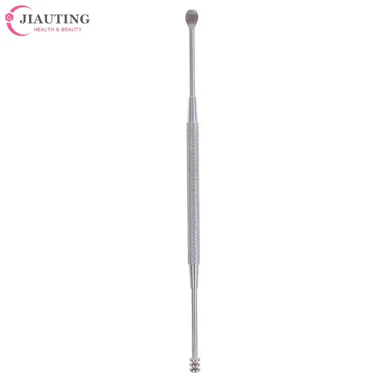 1PC Ear Wax Pickers Double-ended Stainless Steel Spiral Ear Pick Spoon Ear Wax Removal Cleaner Ear Tool Multi-function Portable