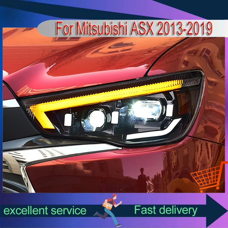 

Car Lamp For Mitsubishi ASX 2013-2019 Front Lights LED Turn Signal DRL Headlight HID Projector Lens Refit Auto Tool Accessories