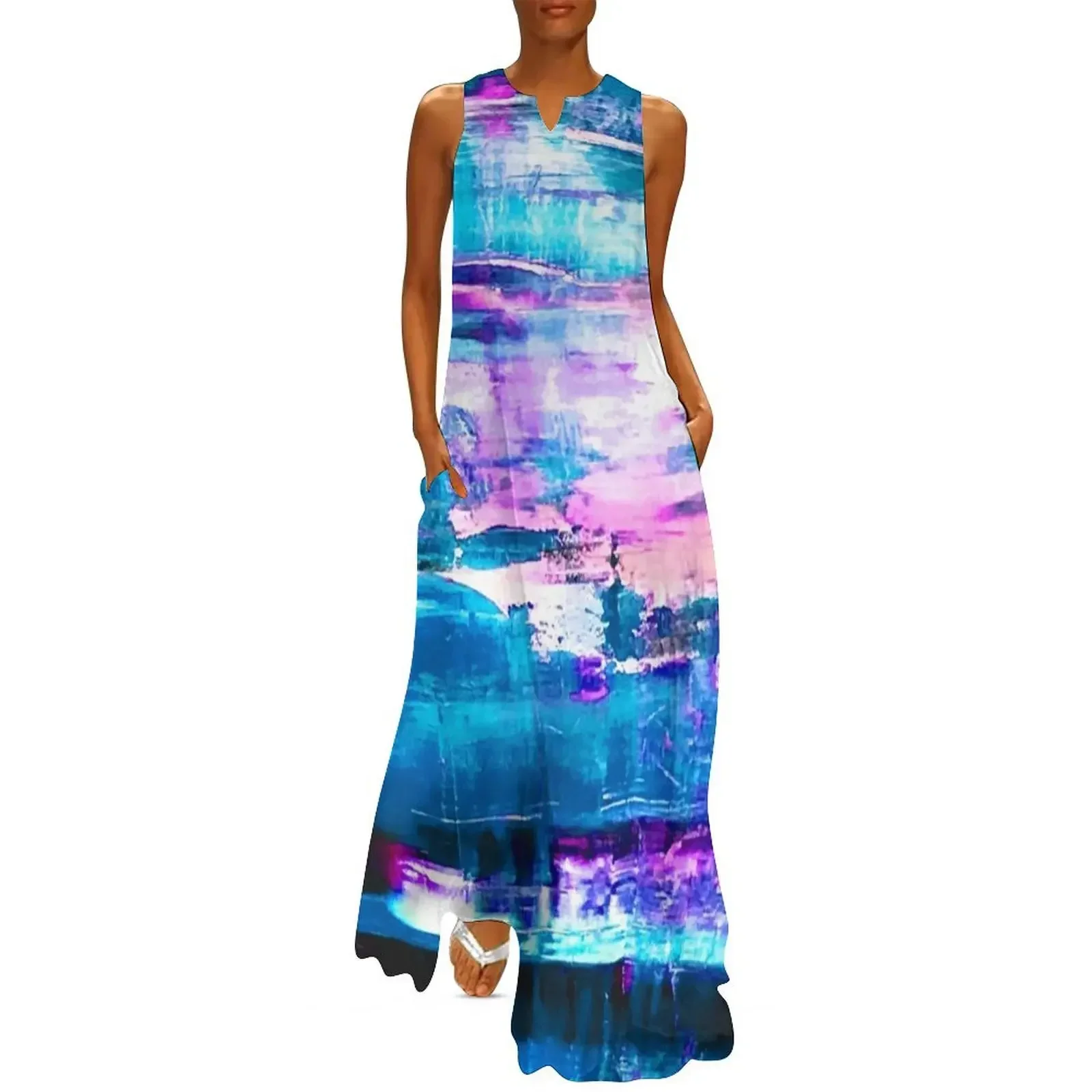 

deep ocean Long Dress sexy dress for women party dresses women beach dress dresses for official occasions